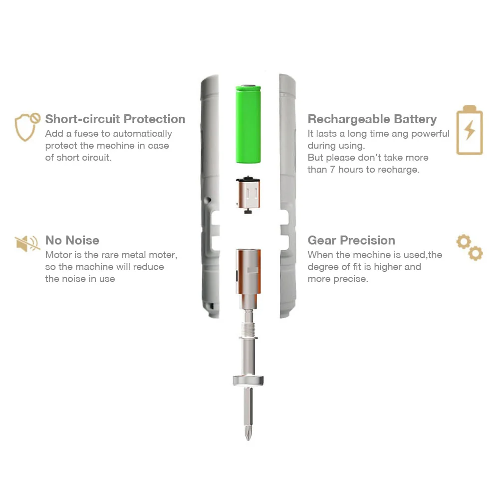Cordless Mini Electrical Screwdriver Set - Image 10