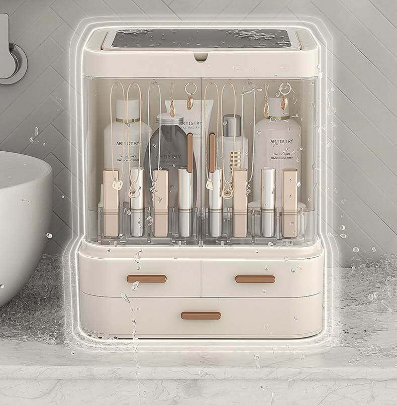 Cosmetic Make-up Jewelry Organizer with Led Lighted Mirror - Image 17