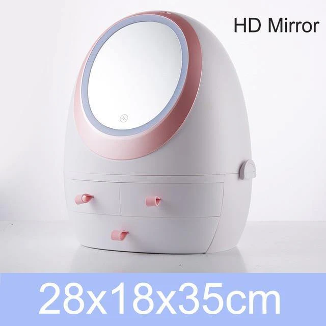Cosmetic Make-up Jewelry Organizer with Led Lighted Mirror - Image 29