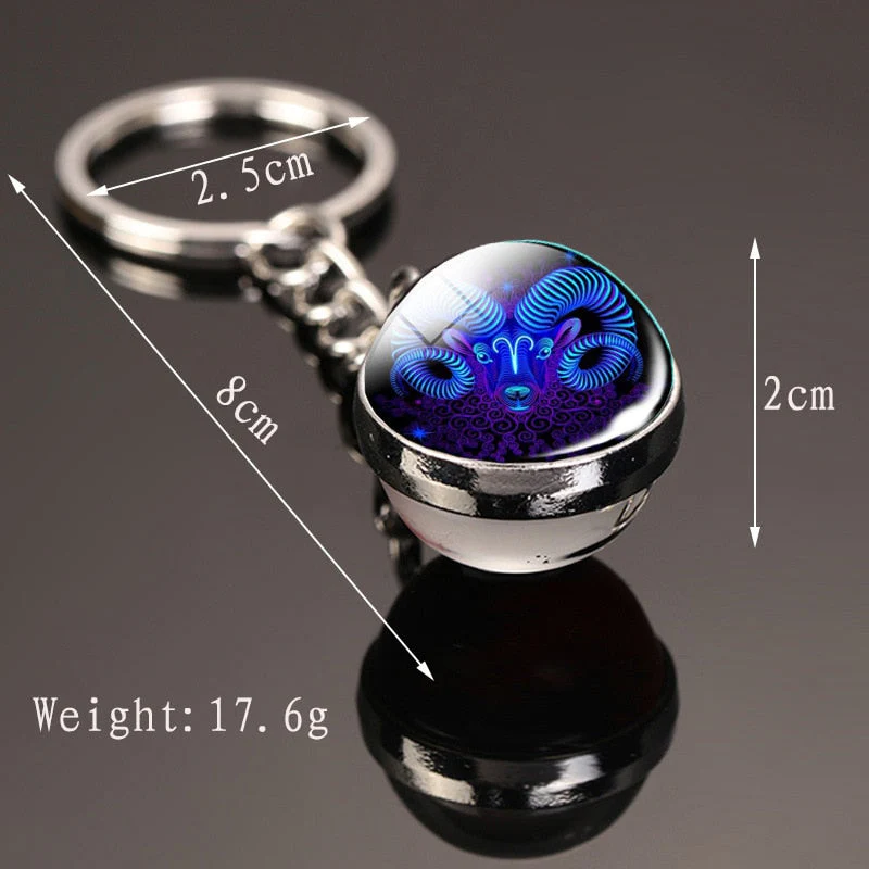Cosmic Luminous Glass Keychain - Image 14