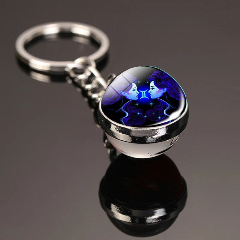 Cosmic Luminous Glass Keychain - Image 7