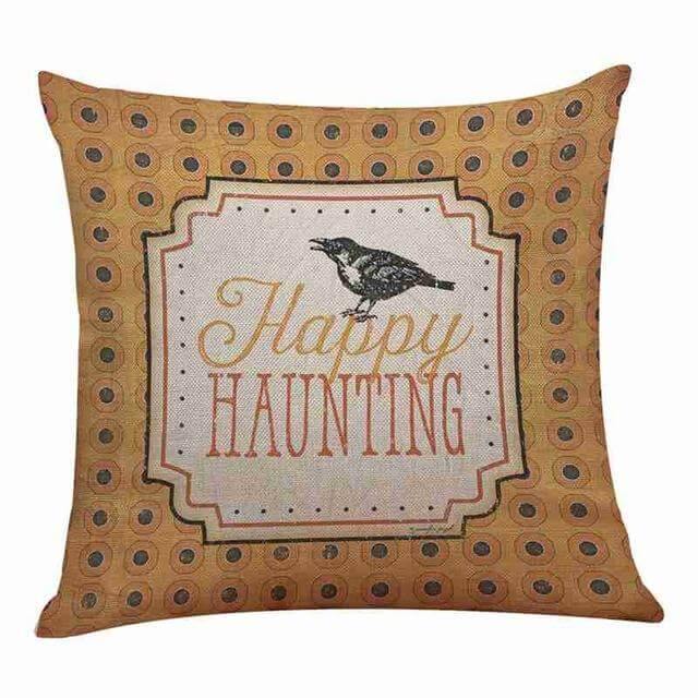 Cotton Comfy Pumpkin Printed Halloween Pillow Cases - Image 2