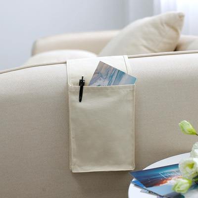Cotton Linen Bedside Storage Bag - Image 3