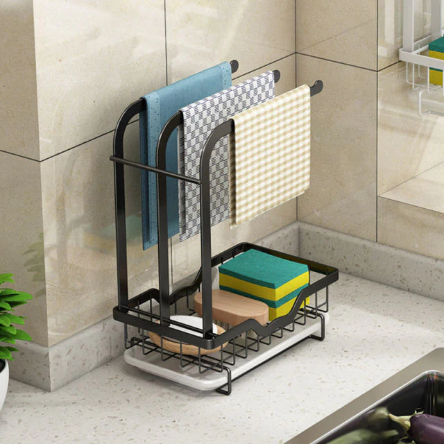 Countertop Dish Drying Rack with Drainer - Image 3