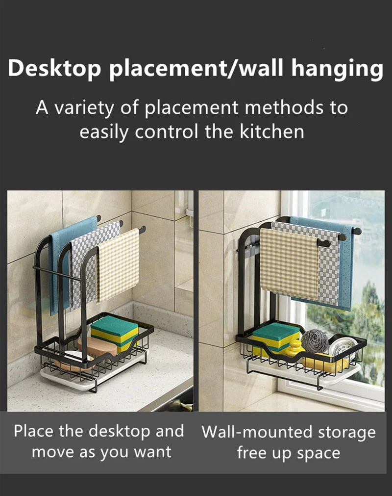 Countertop Dish Drying Rack with Drainer - Image 4