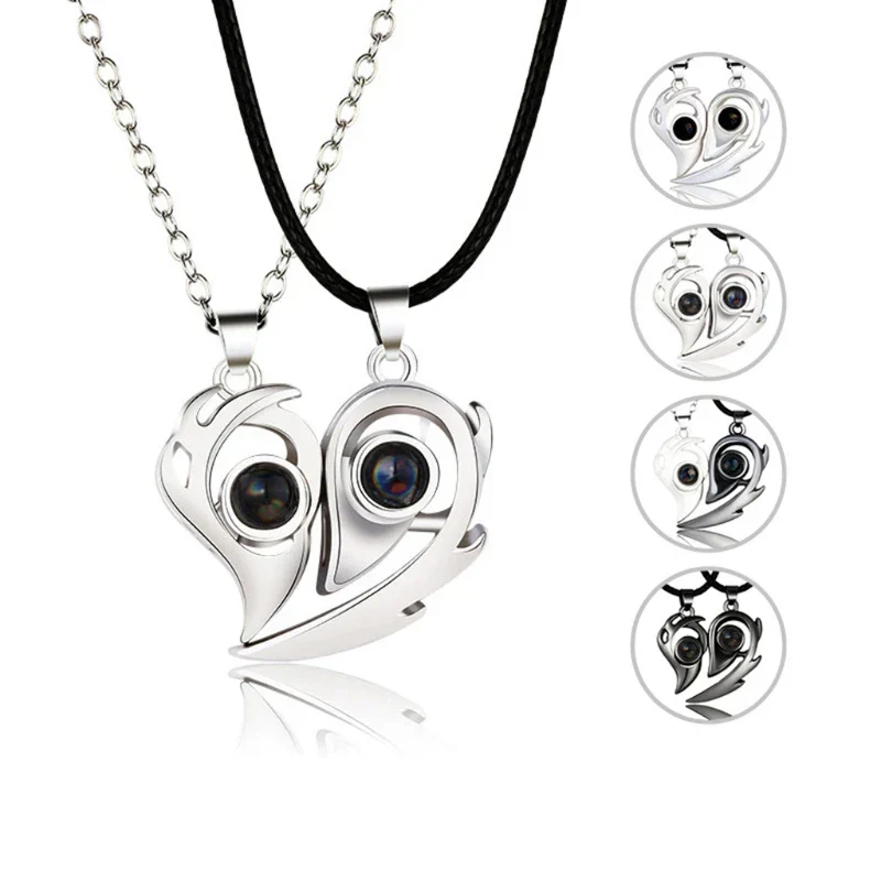 Couple Love Pair Magnetic Necklace - Image 3