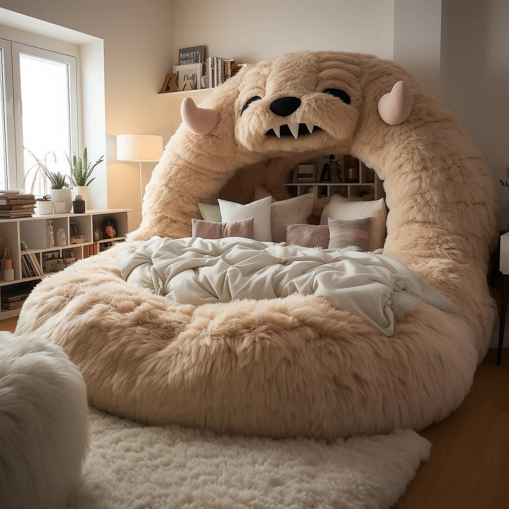 Cozy Animals Oversized Plush Beds - Image 3