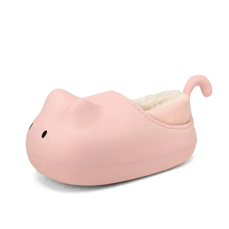 Cozy Cat Winter Kids Plush Shoe - Image 9