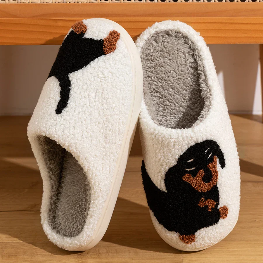 Cozy Dog Pattern Indoor Slippers - Image 2