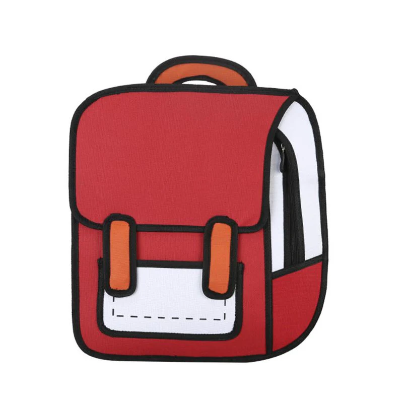 Creative 2D Unisex Cartoon Backpack - Image 11