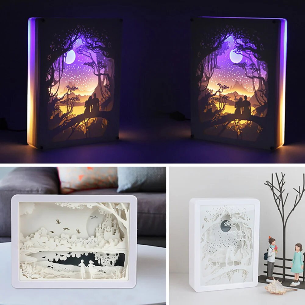 Creative 3D Paper Box LED Night Lamp - Image 4