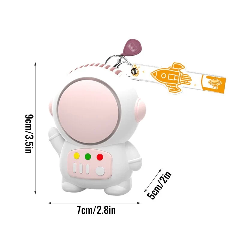 Creative Astronaut Mini Keychain Fan - Image 7