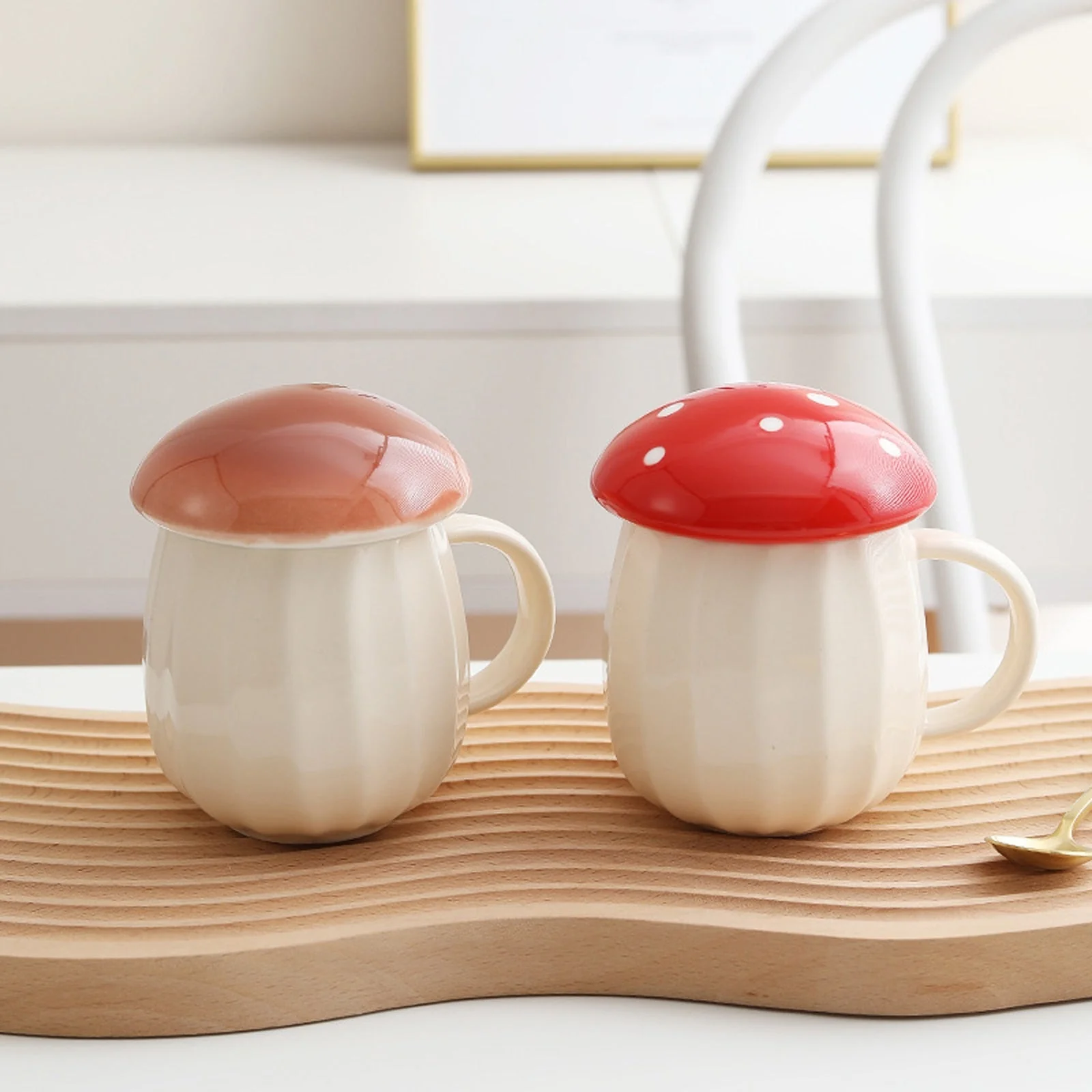 Creative Ceramic Mushroom Mug - Image 2