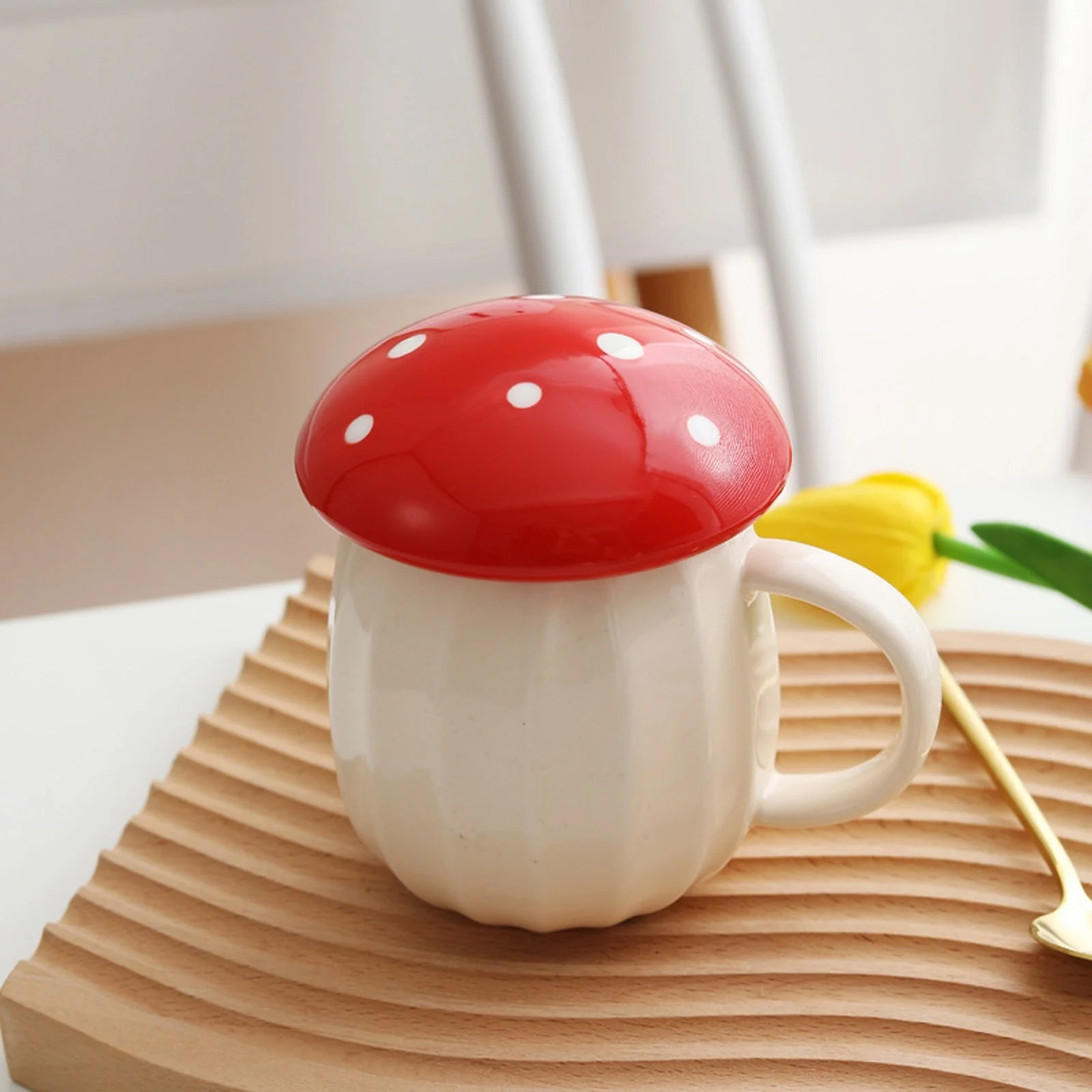 Creative Ceramic Mushroom Mug - Image 4