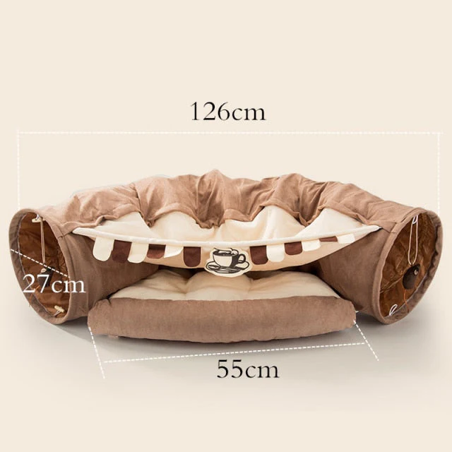 Creative Comfy Cat Sleeping Tunnel Bed - Image 6