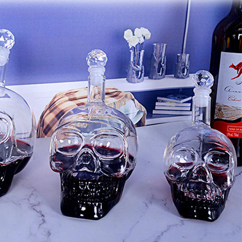 Creative Crystal Skull Bottle Decanter - Image 2