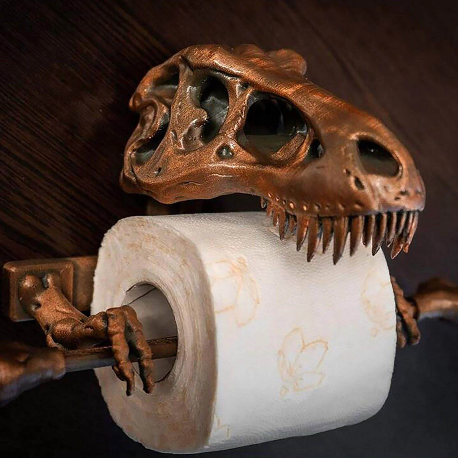 Creative Dinosaur Skeleton Toilet Paper Holder - Image 7