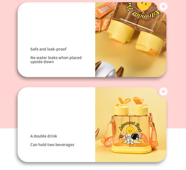 Creative Double-Drink Kids Water Bottle - Image 7