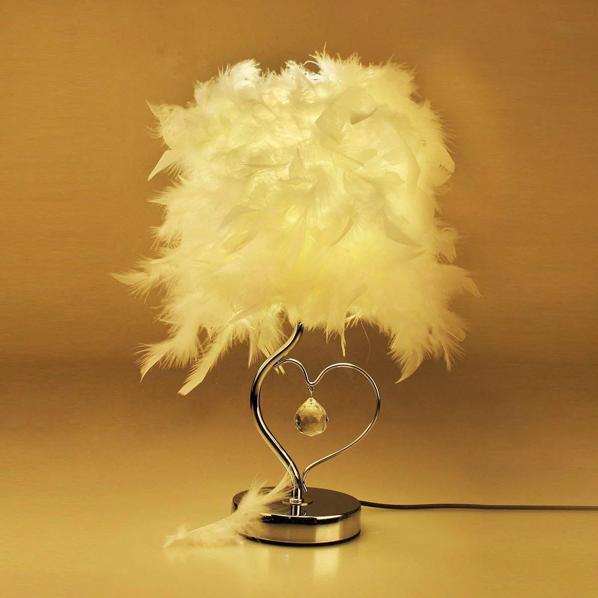 Creative Feather Crystal Table Lamp - Image 2