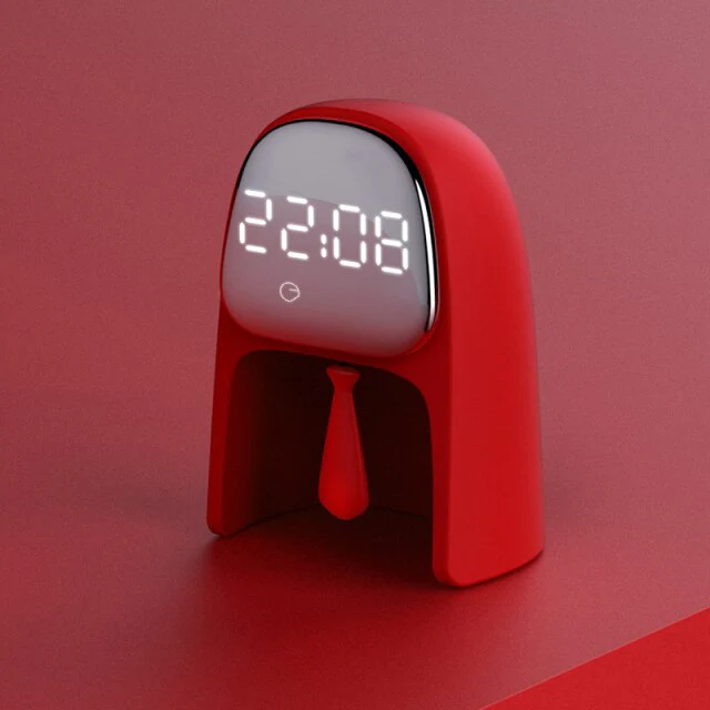 Creative LED Voice Control Gentleman Alarm Clock - Image 6