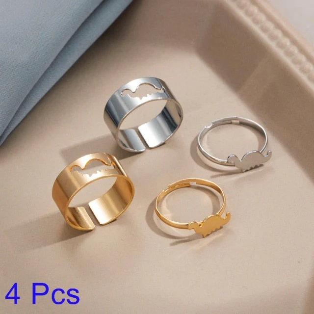 Creative Lovely Couples Matching Ring Set - Image 30