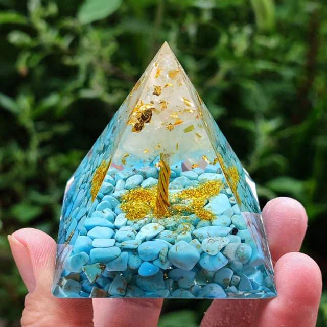 Creative Natural Crystal Universe Energy Pyramid - Image 13