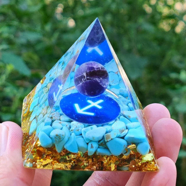 Creative Natural Crystal Universe Energy Pyramid - Image 27