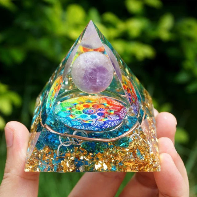 Creative Natural Crystal Universe Energy Pyramid - Image 28