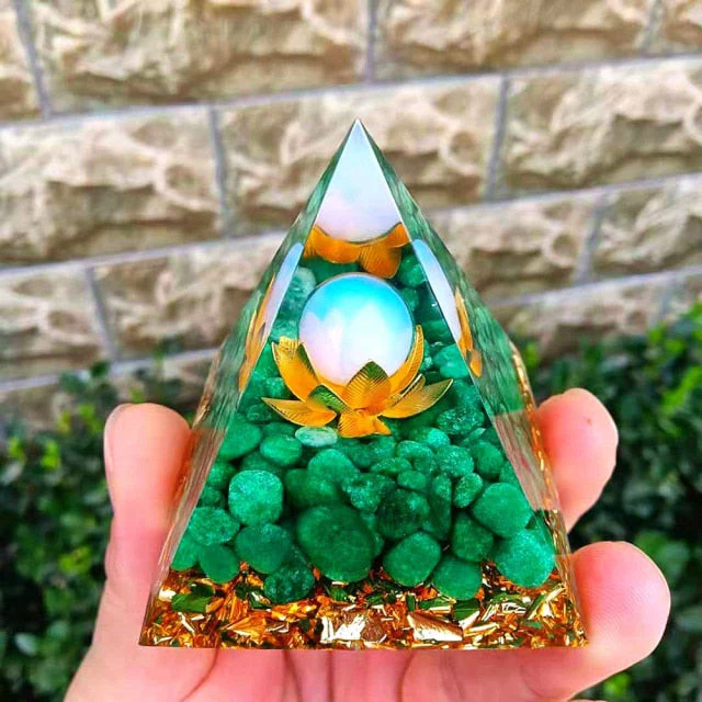 Creative Natural Crystal Universe Energy Pyramid - Image 34