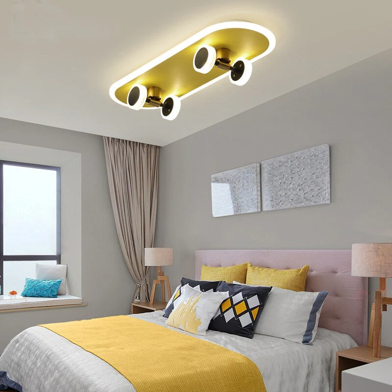 Creative Skateboard Nordic LED Ceiling Light - Image 4