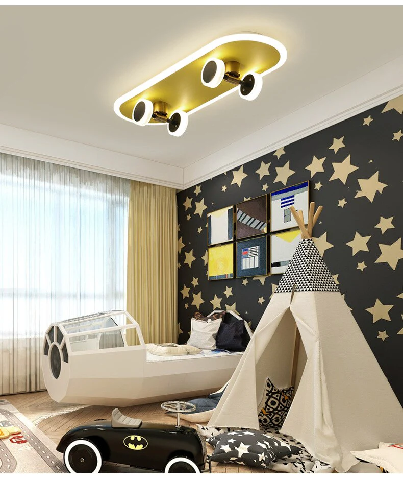 Creative Skateboard Nordic LED Ceiling Light - Image 7