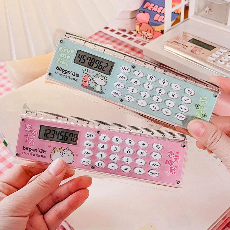 Creative Thin Digital Calculator Ruler - Image 2