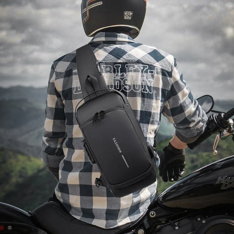 Crossbody Leather Anti-Theft Waterproof Bag - Image 5