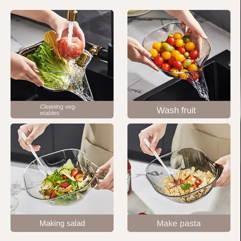 Crystal Clear Multifunctional Kitchen Drain Basket - Image 6