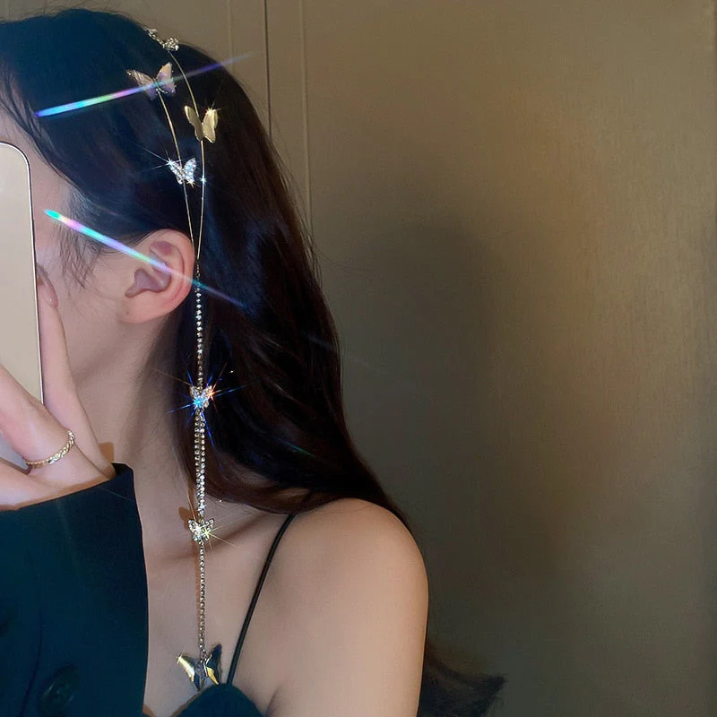 Crystal Dreamweaver Mosaic Butterfly Headband - Image 5