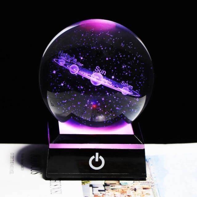Crystal Globe Solar System Planet Lamp - Image 17