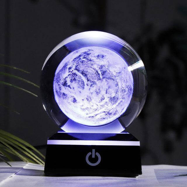 Crystal Globe Solar System Planet Lamp - Image 4