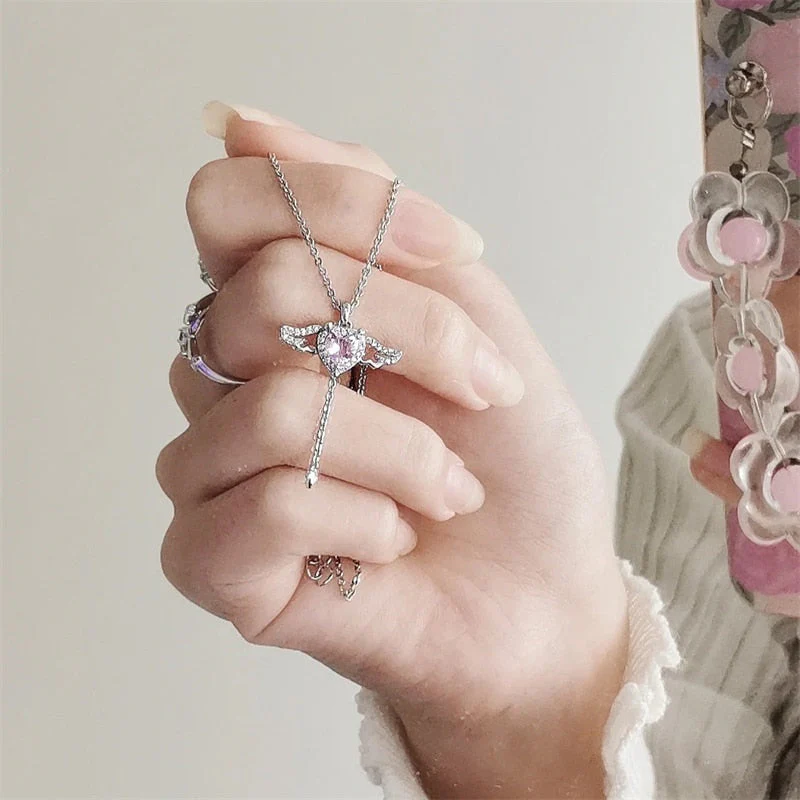 Cupid's Heart of Love Necklace - Image 4