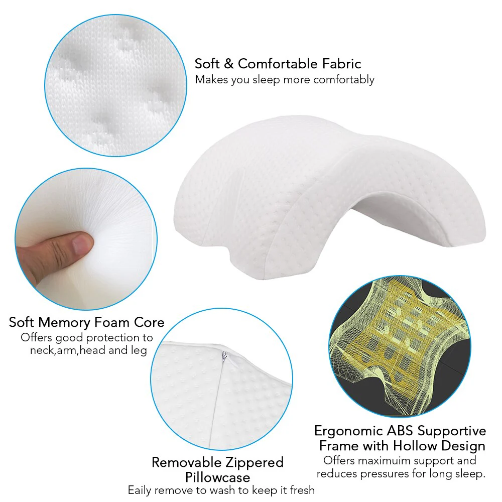 Curved Anti Pressure Memory Foam Pillow - Image 4
