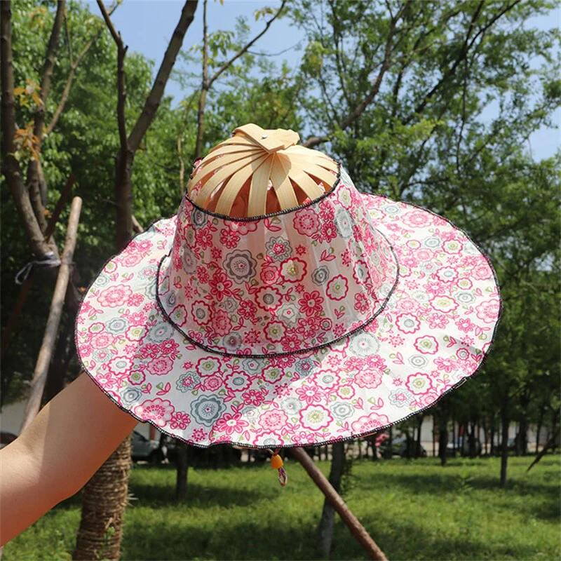Cute Bamboo Folding Summer Cap - Image 3