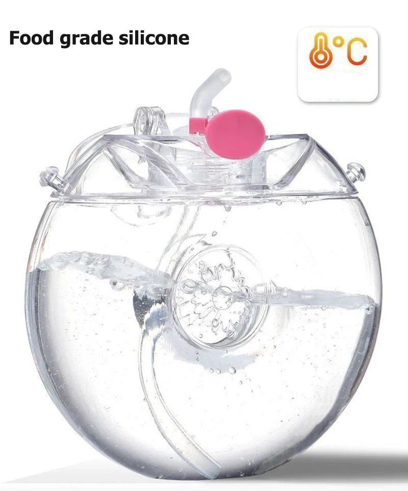 Cute Cartoon Built-in Straw Water Bottle - Image 6