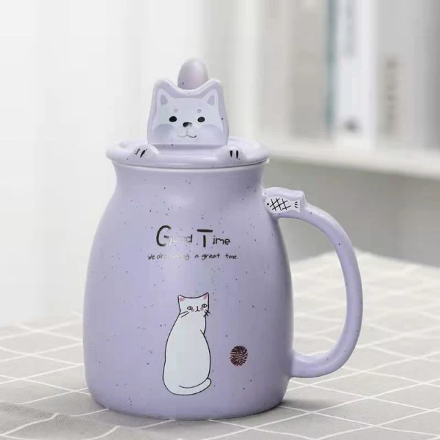 Cute Cartoon Kitty Mug Set - Image 17