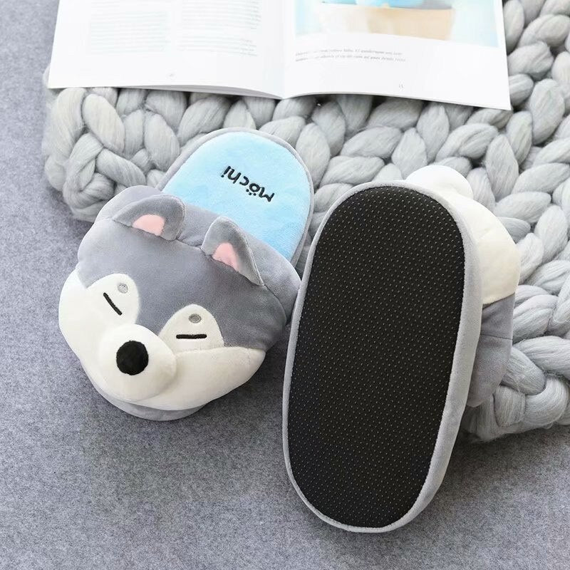 Cute Cartoon Puppy Cozy Indoor Slippers - Image 2