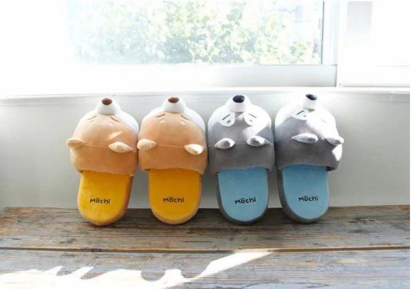 Cute Cartoon Puppy Cozy Indoor Slippers - Image 6