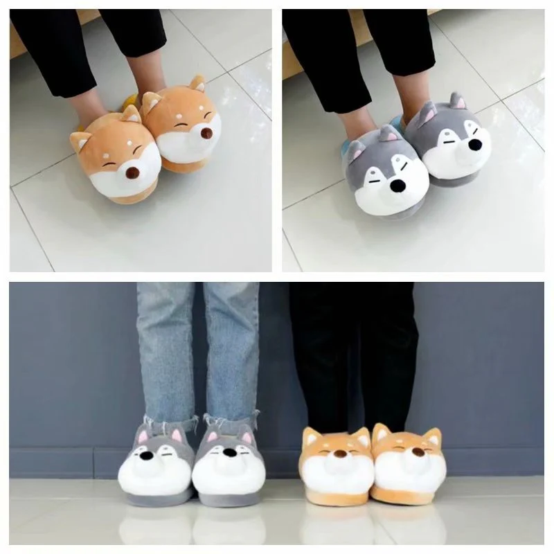 Cute Cartoon Puppy Cozy Indoor Slippers - Image 8