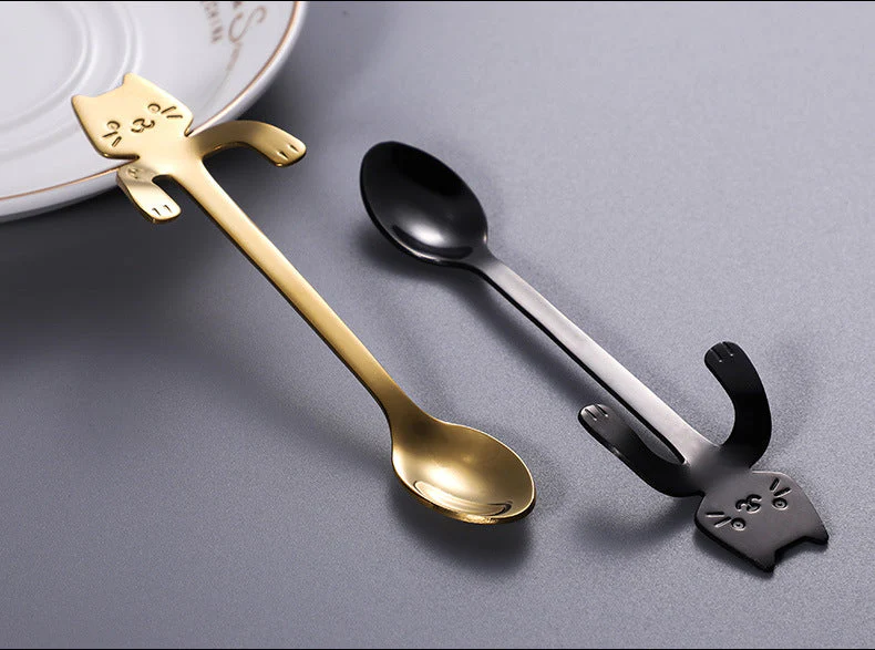 Cute Cat Long Handle Tea Spoon - Image 6