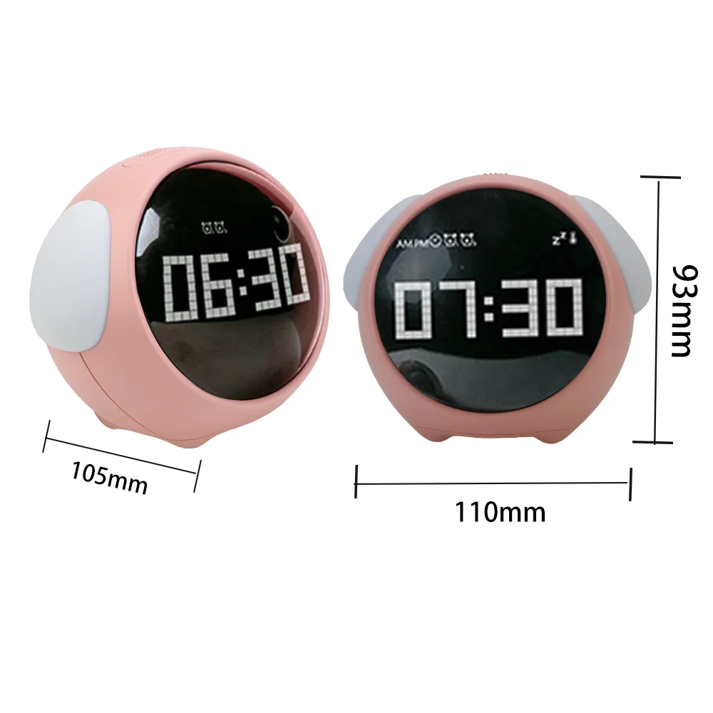 Cute Expression Night Light Alarm Clock - Image 6