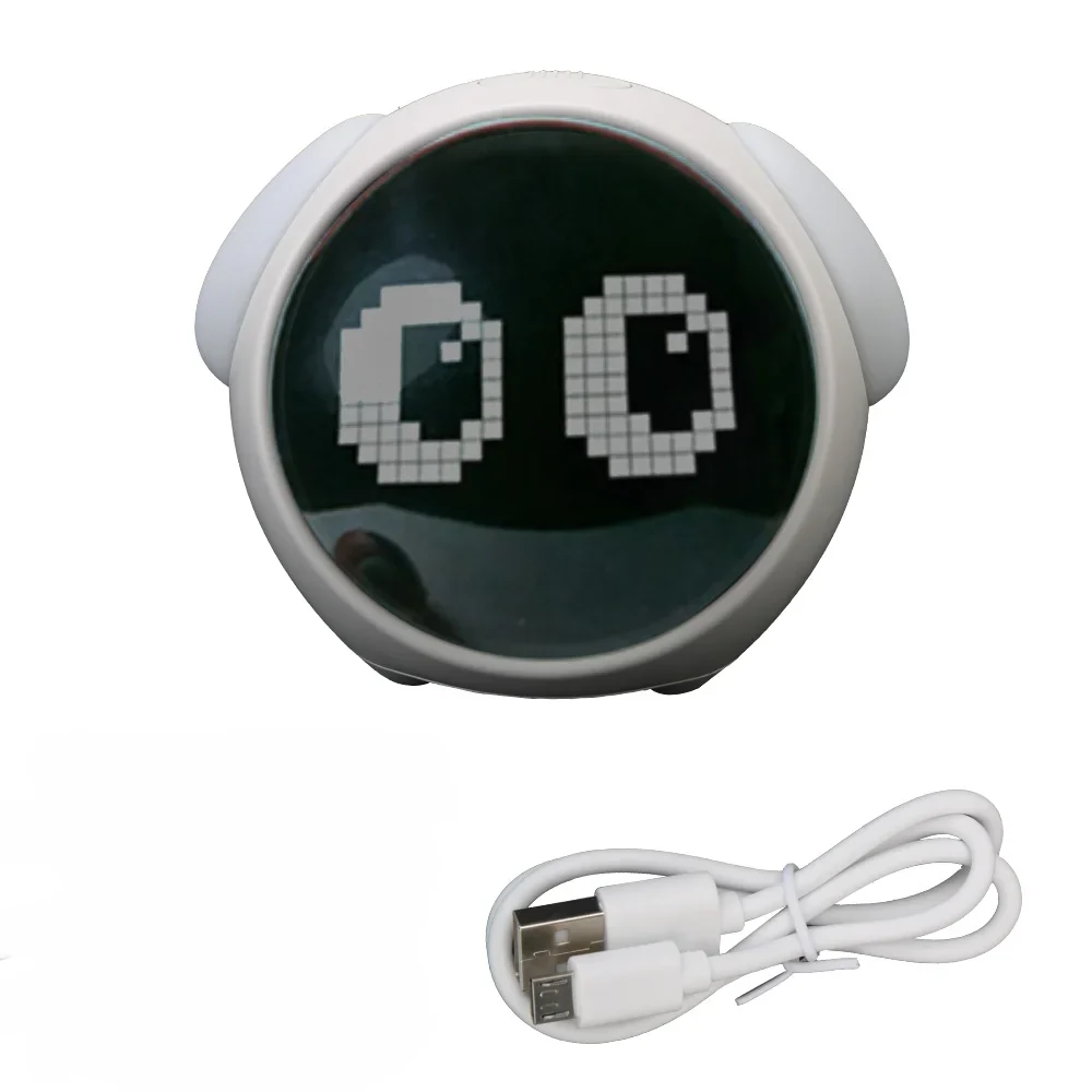 Cute Expression Night Light Alarm Clock - Image 7