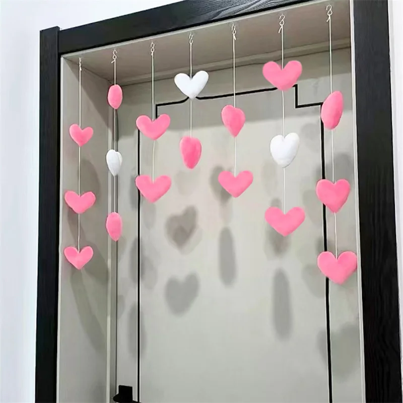 Cute Hanging Pink Heart Doorway Decor - Image 10