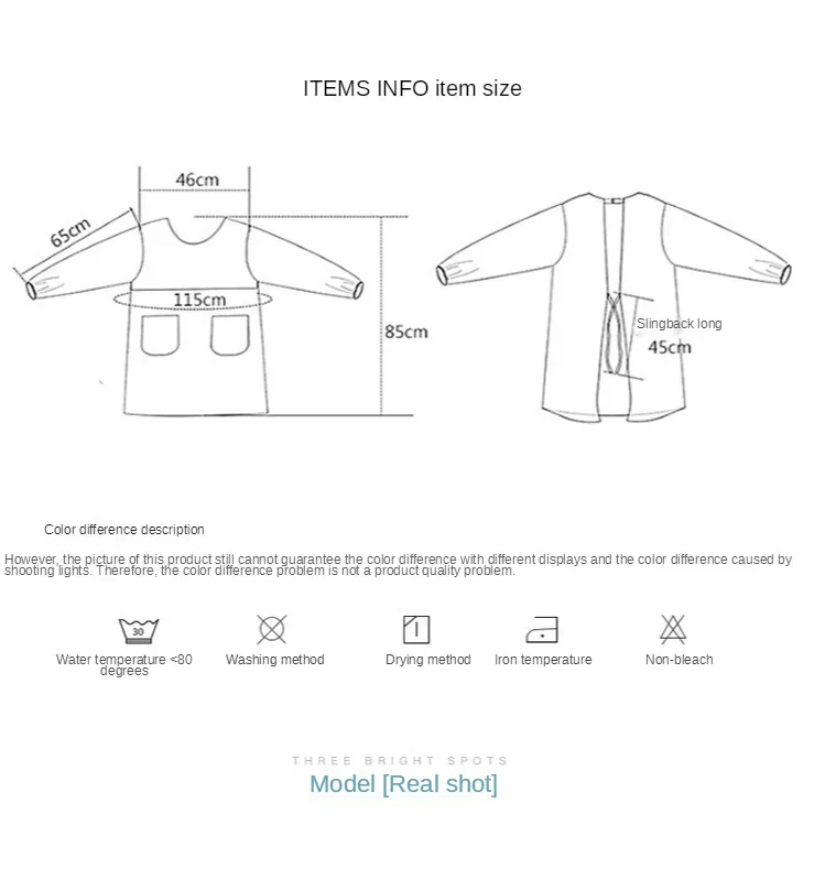 Cute Long Sleeve Waterproof Kitchen Apron - Image 7